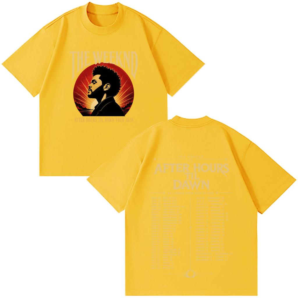 The Weeknd After Hours Til Dawn 2026 Tour Print Tees Unisex Unisex Fashion Tshirt Summer Cotton Loose Casual High Quality Tshirts