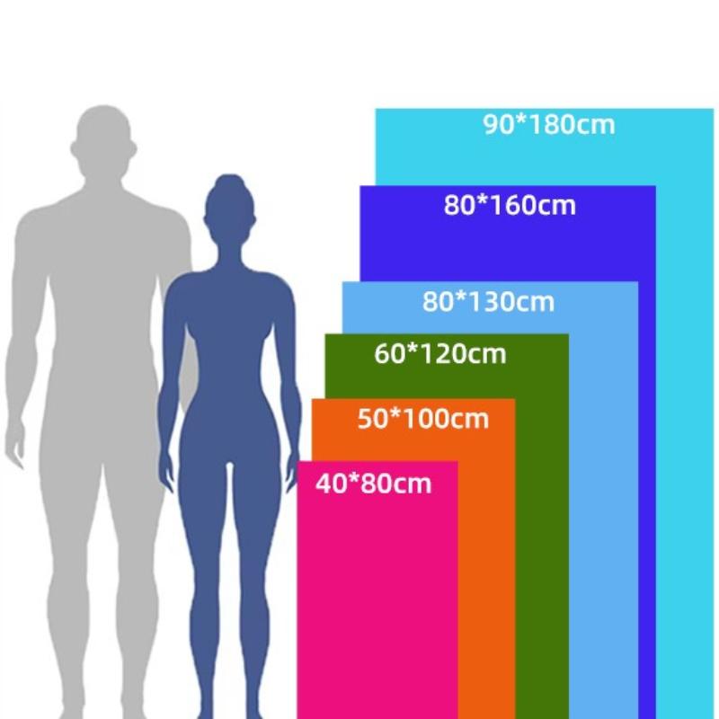 Travel - Friendly Beach Towels: Solid Hue, Fast - Drying, Ideal for Backpackers, Hikers & Year - Round Outdoor Enthusiasts