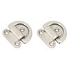 Stainless Steel Marine Folding Pad Eye Cleat Heavy Duty D Ring Tie Down 60x58mm for Boat Yacht