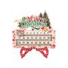 Santa Claus Decoration Calendar Wooden Christmas Decor Creative Christmas Advent Calendar  Home