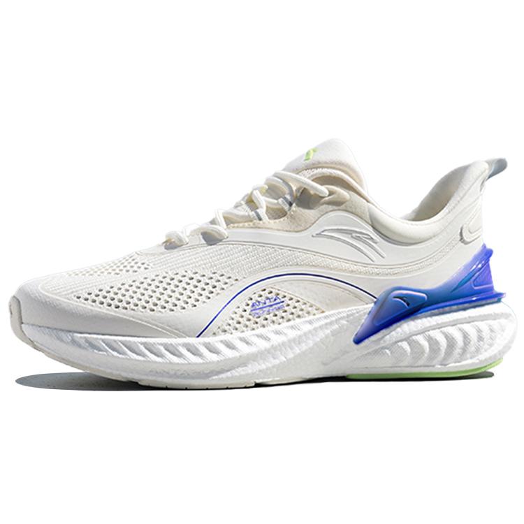 

Anta Cushioning Anti-Slip Wear-Resistant Breathability Low-Top Running Shoes Men s White Green Purple Mesh 112225570R-1 39