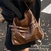 Premium bag women's 2025 new trendy autumn and winter retro shoulder bag large capacity commuter tote bag messenger bag