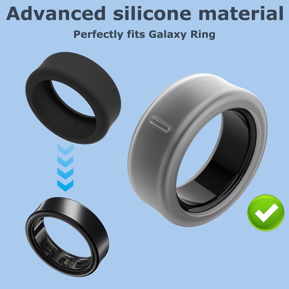 Custodia protettiva ad anello intelligente in silicone Anello protettivo elastico Copertura in silicone per Samsung Galaxy Ring
