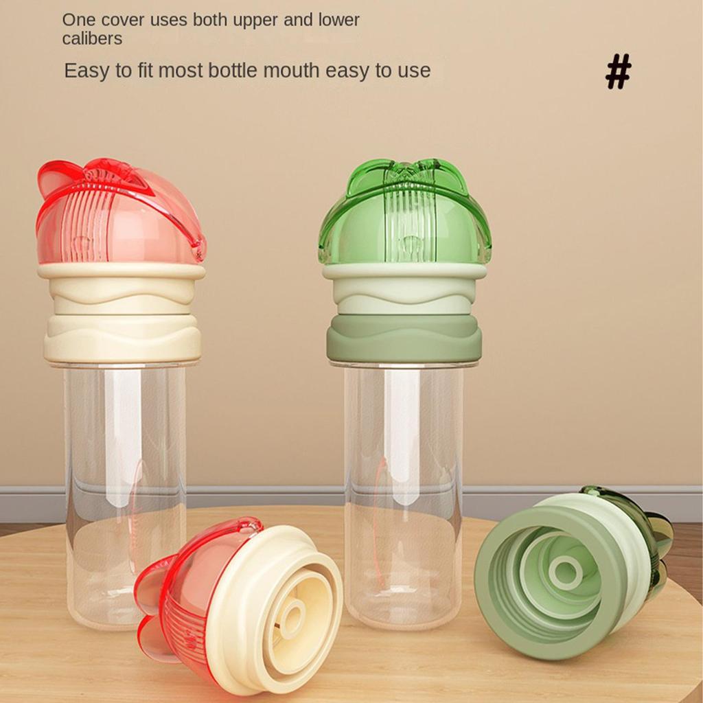 Bottle Straw Spout For Kids Anti-Choking Leak Proof Kids Water Bottle Spout Adapter Cover For Beverage Milk Water Home Travel