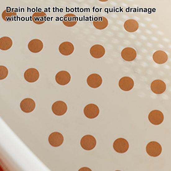 Laundry Basket Hollow Design Portable Handle PP Shampoo Dirty Clothes Organizer for Bathroom