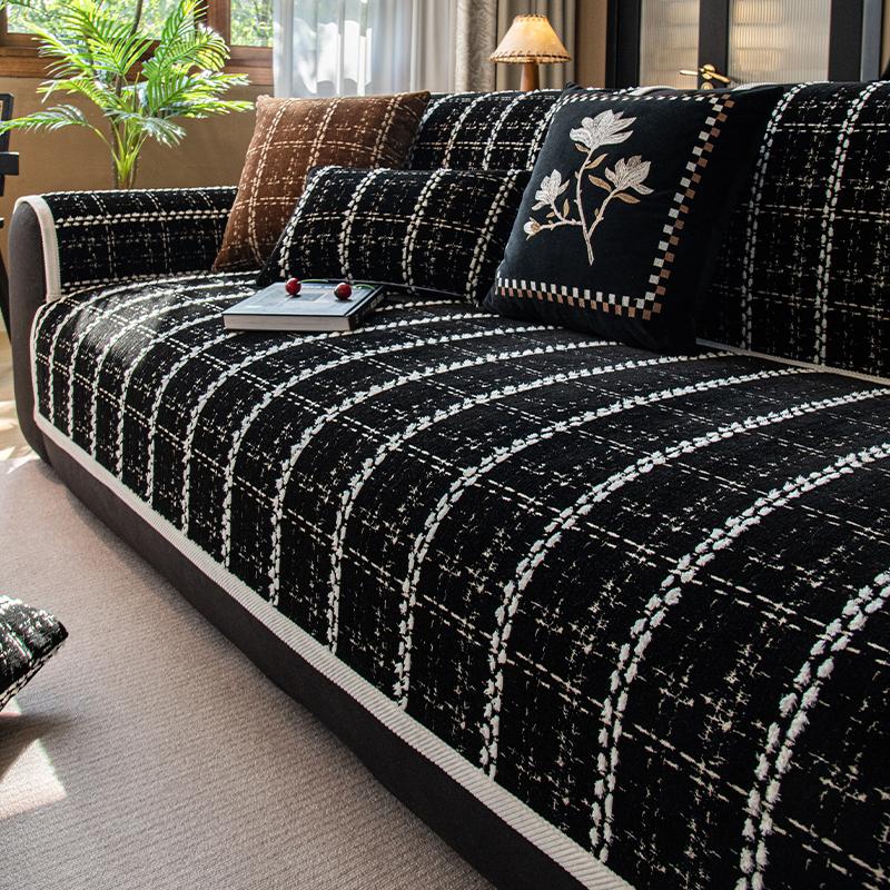 

Чехол Funda Sofa Mats Winter Living Home Нескользящий шотландский клетчатый диван Подушка Чехлы для дивана 70X70