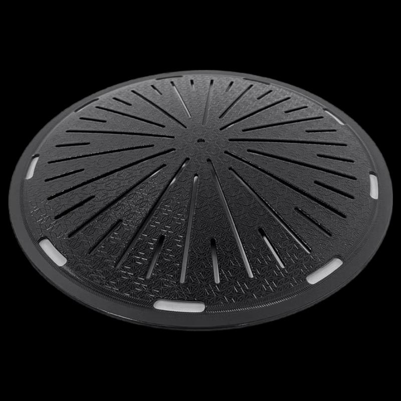 ZISIZ Three-Layer Stainless Steel Charcoal BBQ Grill Pan
