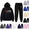 Conjunto de sudadera con capucha bordada y pantalones de manga larga de felpa para niños