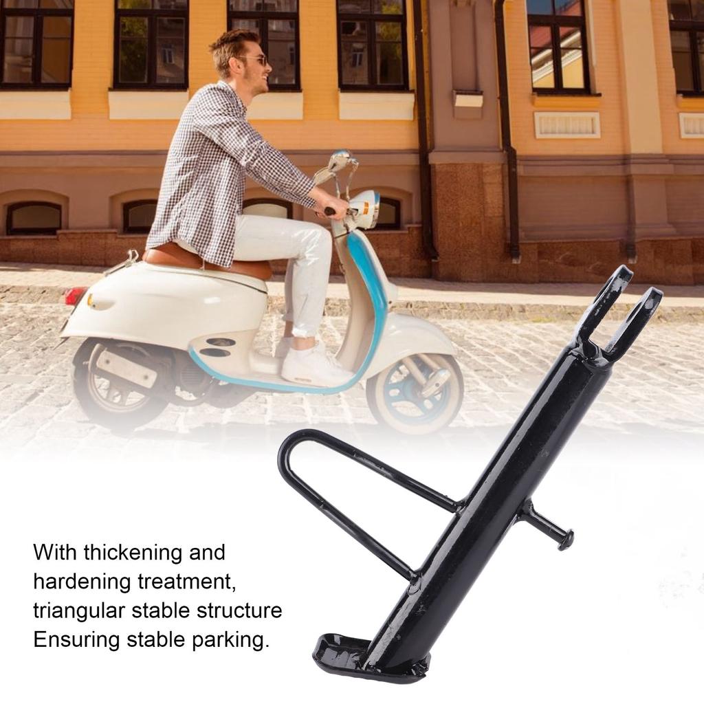 Motorcycle  Stand Stainless Steel Black Nonslip Parking Foot Support for Scooter