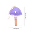 62KD Needle Felted Mushroom for Unique Bag Charm and Keychains 6Pack