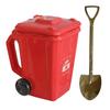 Yousheng Funny Trash Bin Ceramic Mug with Lid, Novelty Garbage Can Drinking Tea Cup with Handle, Recycling Bin Coffee Mug, Gag Gifts for Coworkers