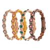 High Polished Anti Static Bangle Magnet Rhinestone Wrist Chain Minimalist Magnetic Bracelet  Party