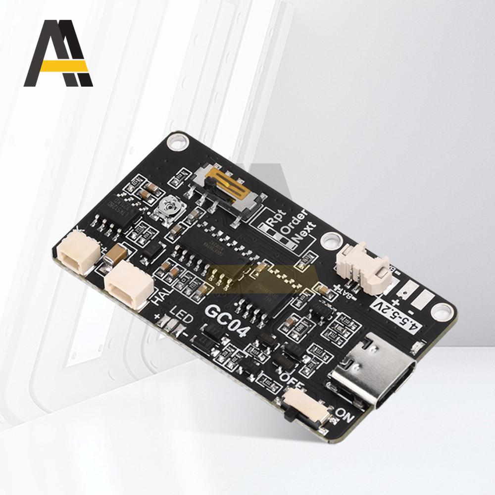GC04 Magnetron Recording Card Movement Creative Gift Box Christmas Birthday Card Music Cover MP3 Download Voice Module TYPE-C