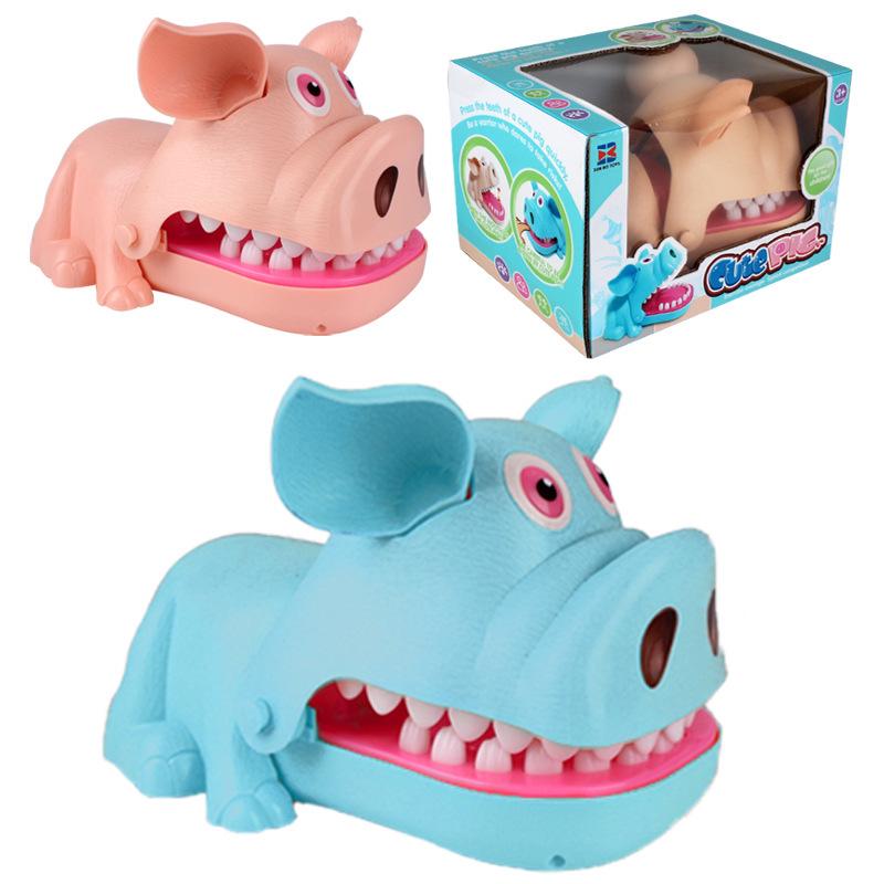 Kids' Prank Toys: Crocodile, Shark, Hippo, Dinosaur, Dog Bite Finger Challenge Game