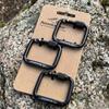 3pcs Durable Square Carabiner Portable Kettle Buckle Carabiner Accessories New Snap Clip Hook