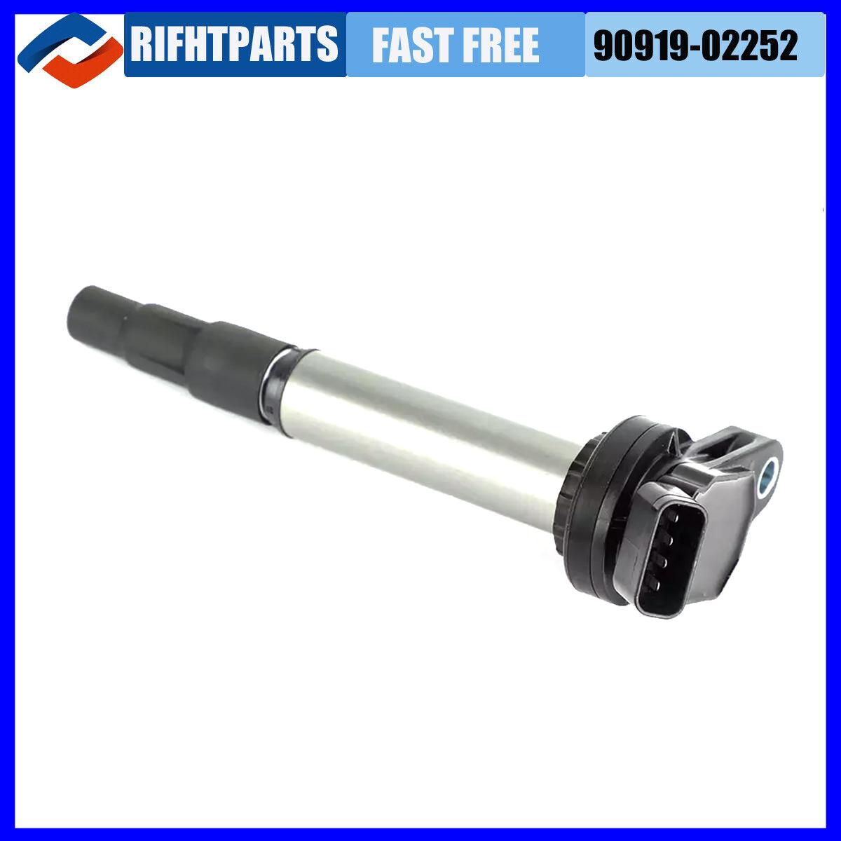 RIGHTPARTS 90919-02252 90919-02258 Car Ignition Coils For Toyota Corolla Prius Lexus Scion Pontiac L4 1.8L 9091902252 UF596 1PCS