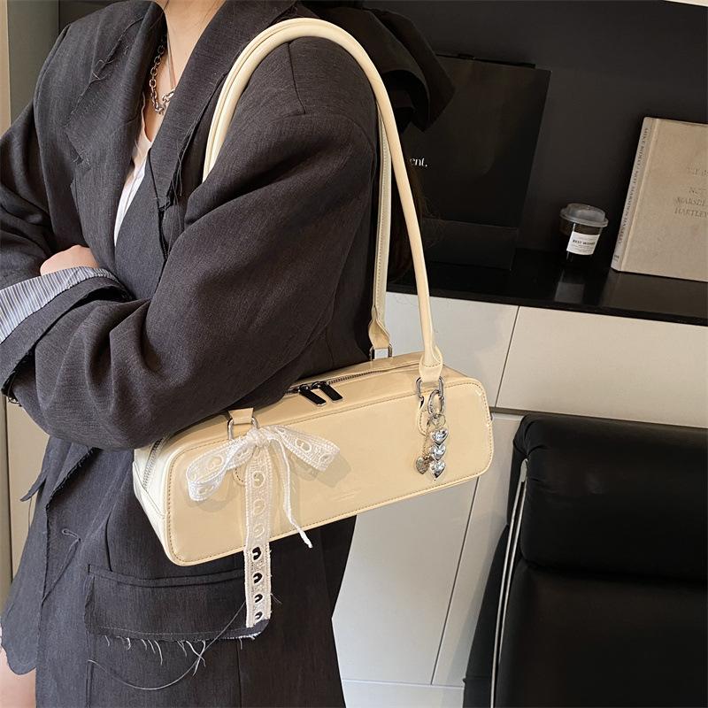 Tide Bow Silk Scarf Versatile Underarm Bag Shoulder Bag