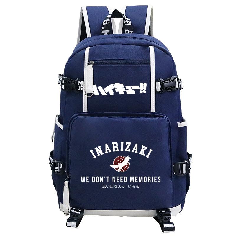 Japanese Cartoon Print Teen Student Schoolbag Outdoor Leisure Large Capacity Travel Backpack