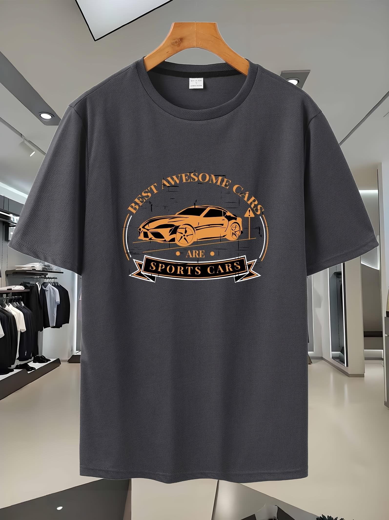 Athletic Graphic T-shirt - Breathable Mesh Fabric XL