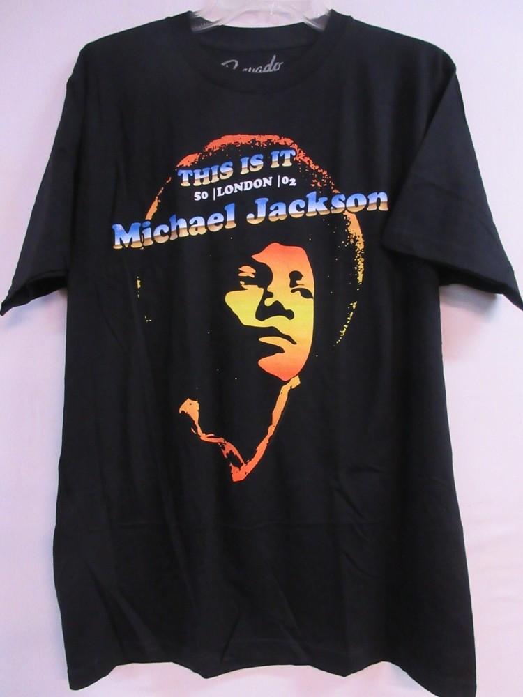 

MICHAEL JACKSON OFFICIAL MERCH LONDON 02 BAND CONCERT MUSIC EXTRA LARGE Unisex T-Shirt S