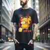 MENS WOMENS Anime Vintage T-Shirt Japan Ghost Type element Silhouette Video Game T-Shirt 153