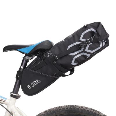 12L Large Capacity Bike Saddle Bag, Waterproof Bicycle Under Seat Storage Pannier, Cycling Rear Tail Pack for Mountain & Road Bikes