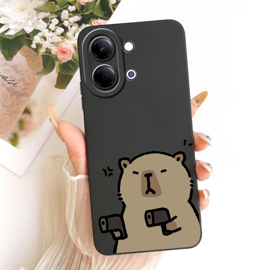 For Vivo Y05 4G Case Cute Dog Panda Cartoon Cover Shockproof Soft TPU Phone Case For Vivo Y11d Y 05 VivoY05 VivoY11d Fundas Bags