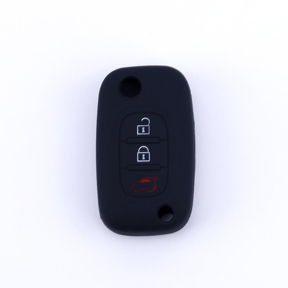 Suitable for Benz Smart Folding 3-button Silicone Key Cover Smart Forfour Key Bag Remote Control Protective Cover
