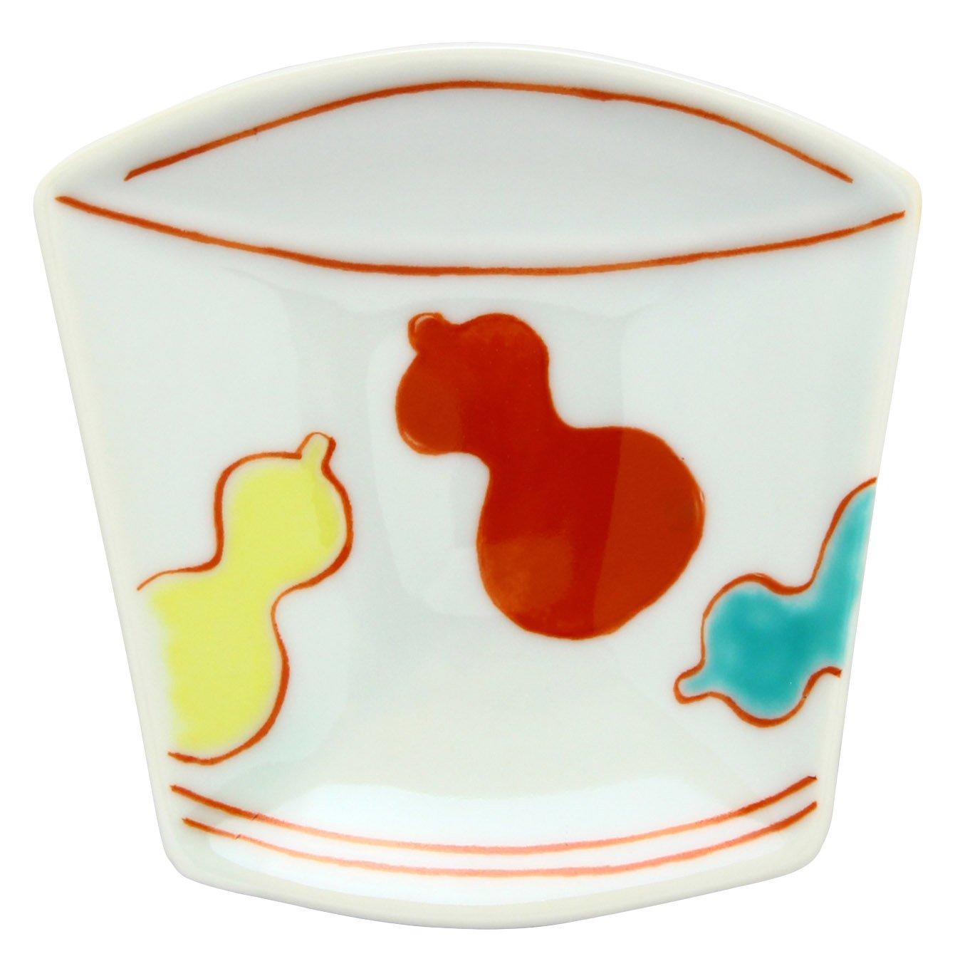 Arita Tokunaga Soba noodle Nishikihyo 99322 ware, Pottery, cup/small plate, (gourd) pattern,