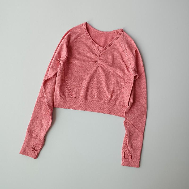 

Женский быстросохнущий комплект для йоги: Дышащие леггинсы и топ с длинным рукавом Large