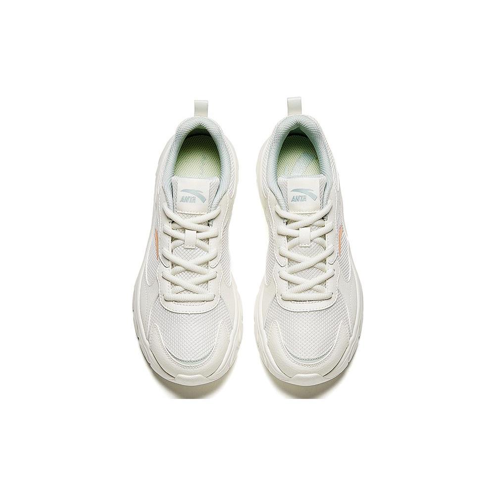 New Anta Cushioning, Wear Resistant Low Top Running Shoes Women's White 922345580-5