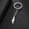 Dreamtimes Fashion Stainless Steel Keychain Necklace Car Bag Pendant Charm Muslim Amulet Islamic Rune Jewelry Gift