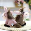 Little Donkey Plush Toy Pendant Cute Pony Doll Four-inch Machine Doll Doll Hanging Decoration Keychain