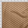 oneOone Cotton Poplin Brown Fabric Asian Block Print Quilting Supplies Print Sewing Fabric By The Yard 42 Inch