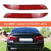 Reflective Strips For BMW 5 Series F10 F18 2011-2016 Car Rear Bumper Reflector Red Lens Warning Strip 63147842955 63147842956