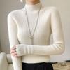 Women's Knitwear Sweater: Half-High Neck, Slim Fit Long Sleeve Top for Autumn/Winter