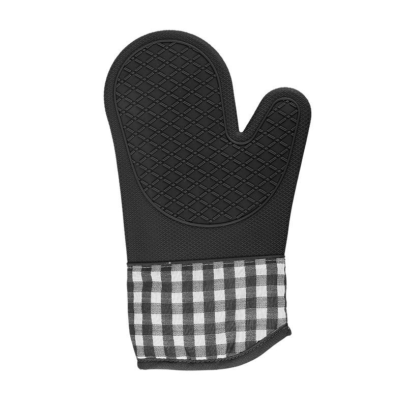 Heat-Resistant Multicolor Silicone Oven Gloves - Anti-Scald, Thickened for Kitchen & Microwave Use