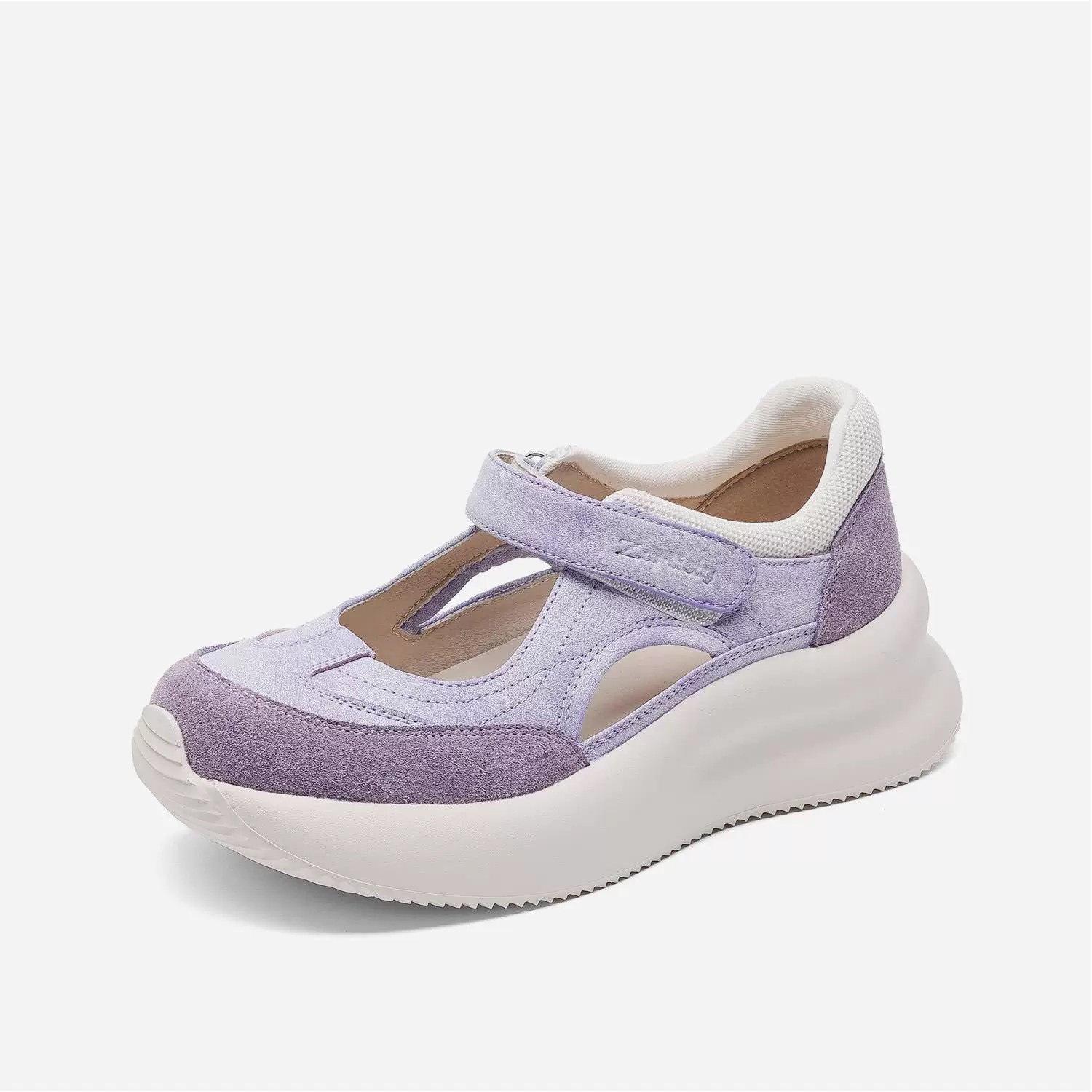 

[Fanfna] Женская обувь Мэри Джейн 2025 лето новая застежка-липучка дышащая на мягкой подошве повседневная с мелким вырезом немецкие тренировочные туфли 40