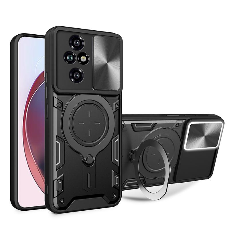 

360°Rotating Metal Magnetic Car Holder Armor Phone Case For Honor 90 50 200 X9A X9B X8B X7B X8A X8 Magic 6 5 Pro Lite Back Cover For Honor50