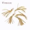 18K Gold Plated Brass Metal Chains Tassel Charms For Earrings Jewelry Making Supplies DIY Tassel Pendant Jewelry Findings