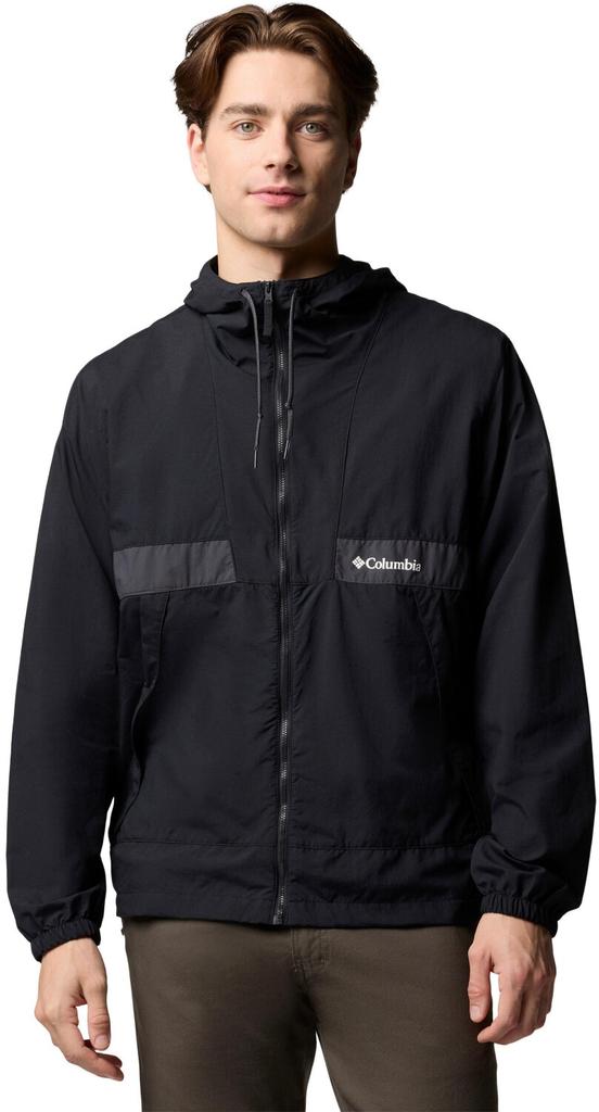 Columbia Spire Valley Hooded Windbreaker Jacket (2117051) Black/shark