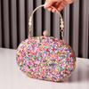 Multicolor Rhinestone Bag for Women Diamond Evening Wedding Handbag Designer Luxury Clutch Purse Purple Crossbody Shoulder Bag