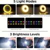 Camping Lights String, 4in 1 Upgraded Outdoor String Lights with 8 Lighting Modes, USB Charging - Portable RGB Camping String Lights for Camping