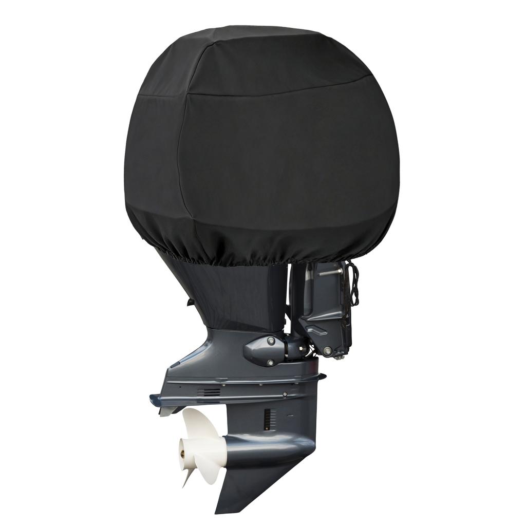 X Autohaux Outboard Motor Cover 600D Oxford Heavy Duty Boat Engine Cover Waterproof Boat Motor Semi-Cover Outboard Engine Cover