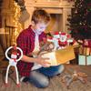 Christmas Extendable Santa Claus Snowman Pendants Christmas Decoration for Home Xmas Tree Hanging Ornaments New Year Kids Gifts