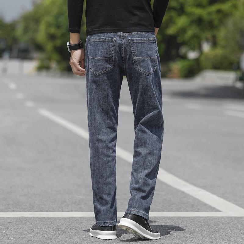 Мужские эластичные молодежные джинсы — фото 4