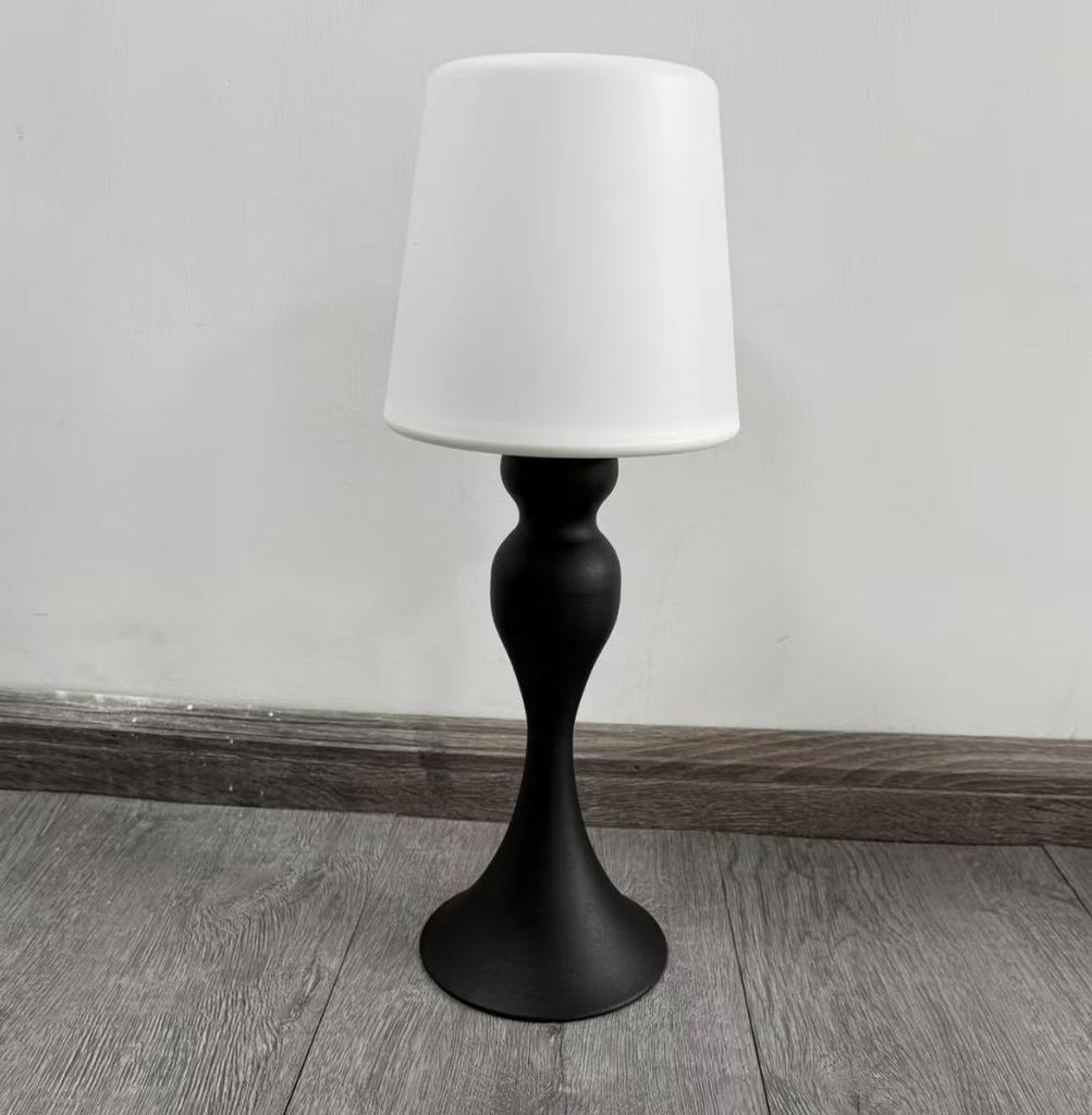 Bronze Wiederaufladbare LED-Tischlampe Kabellos Berührungssteuerung Stufenlos Dimmbar Nachttischlampen für Schlafzimmer Esszimmer