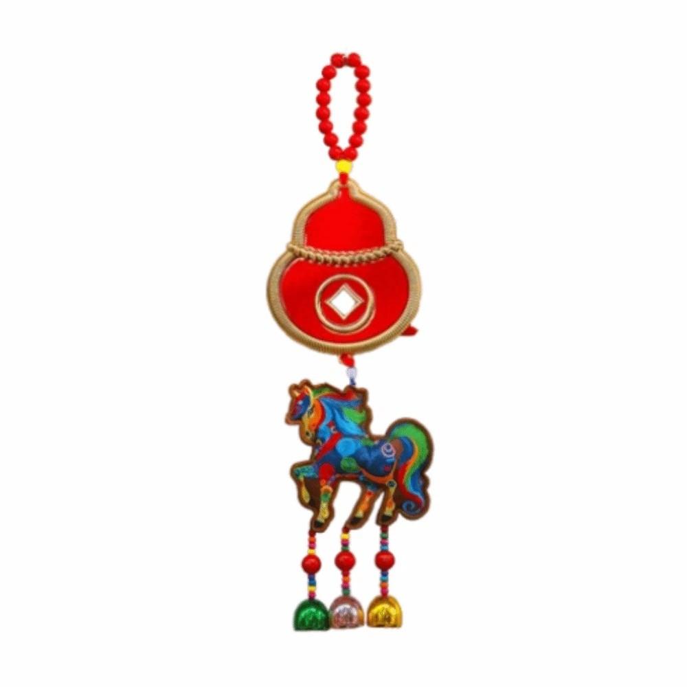 Traditional Design Chinese New Year Pendant Lucky Chinese Knot Lucky Pendant Hanging Ornament Year of The Horse Family Reunion