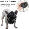 Dog Muzzle For Short Snout Dogs, Soft Silicone Muzzle For Biting Chewing, Ideal For Flat-faced Aggressive Dogs