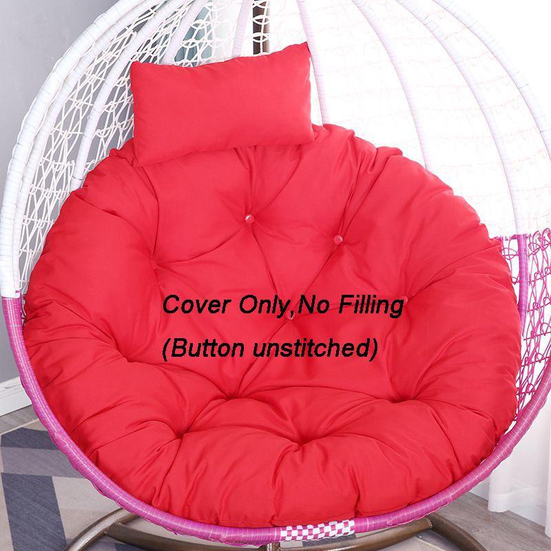 Rattan Swing Chair Cushion Hanging Egg Chair Soft Mat Pad Cover Inoutdoor Patio